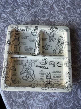 Disney Sketchbook Portioned Plate